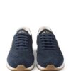 Prada triangle-logo suede sneakers