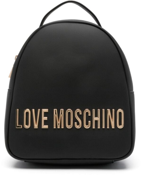 24006826_54146890_1000.jpg Love Moschino logo-lettering leather backpack