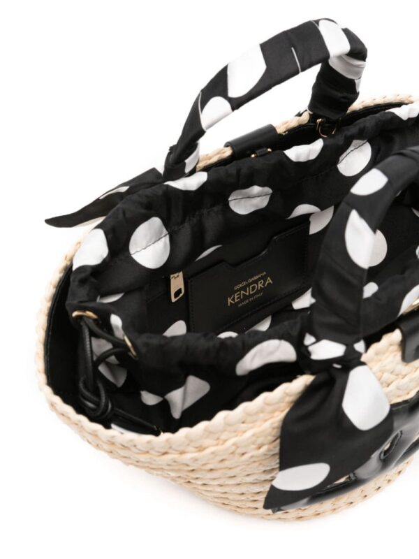24038234_54164473_1000.jpg Dolce & Gabbana logo-appliqué straw bucket bag