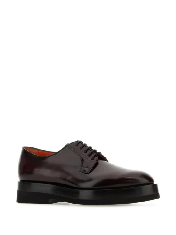 Santoni  leather lace-up shoes