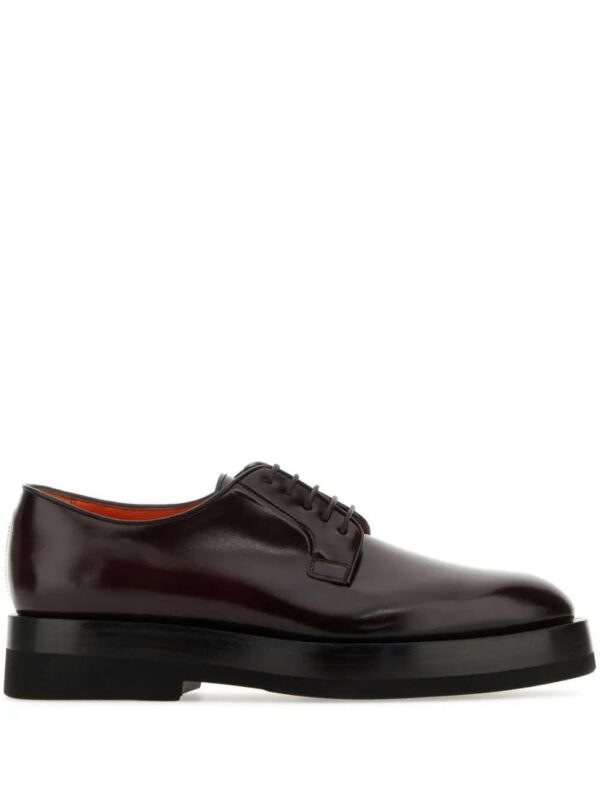 Santoni  leather lace-up shoes