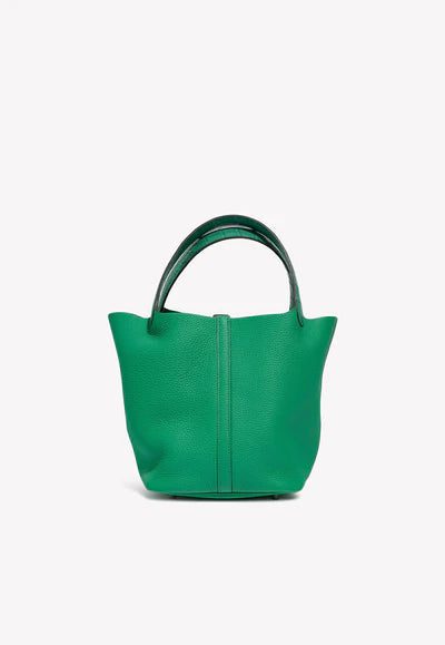 2494_Hermes_PicotinTouch_22_Menthe-VertJade_M_4B_S_400x_01aac16b-d4ca-4fd0-851b-e2ad8315d37d.jpg Hermès Picotin Touch 22 MM in Menthe and Vert Jade Clemence and Matte Alligator bag