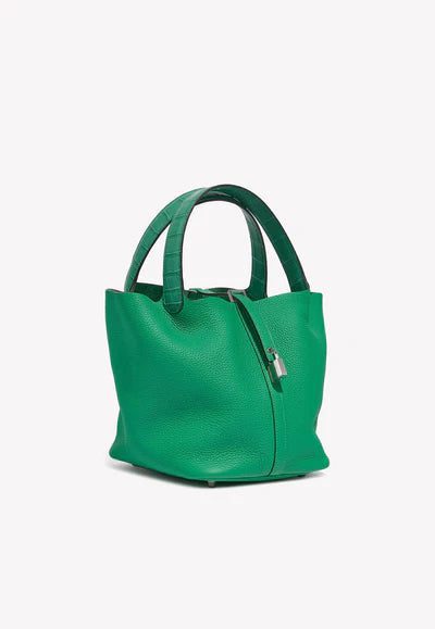 2494_Hermes_PicotinTouch_22_Menthe-VertJade_M_5SF_S_400x_b9d27664-61e3-4fec-8199-9e9cc186cf15.jpg Hermès Picotin Touch 22 MM in Menthe and Vert Jade Clemence and Matte Alligator bag