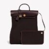 2680_Hermes_Herbag_Backpack_Eben3_400x_7c6c27cf-8658-4e5e-ad46-e007f53efe0b.jpg Hermès Herbag a Dos Backpack in Ebène Toile and Vache Hunter Leather bag