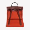 2681_Hermes_Herbag_Backpack_Oran2_400x_d0c04df3-7334-4d09-8acc-785f2871fae7.jpg Hermès Herbag a Dos Backpack in Orange Mècano Toile and Rouge H Vache Hunter Leather bag