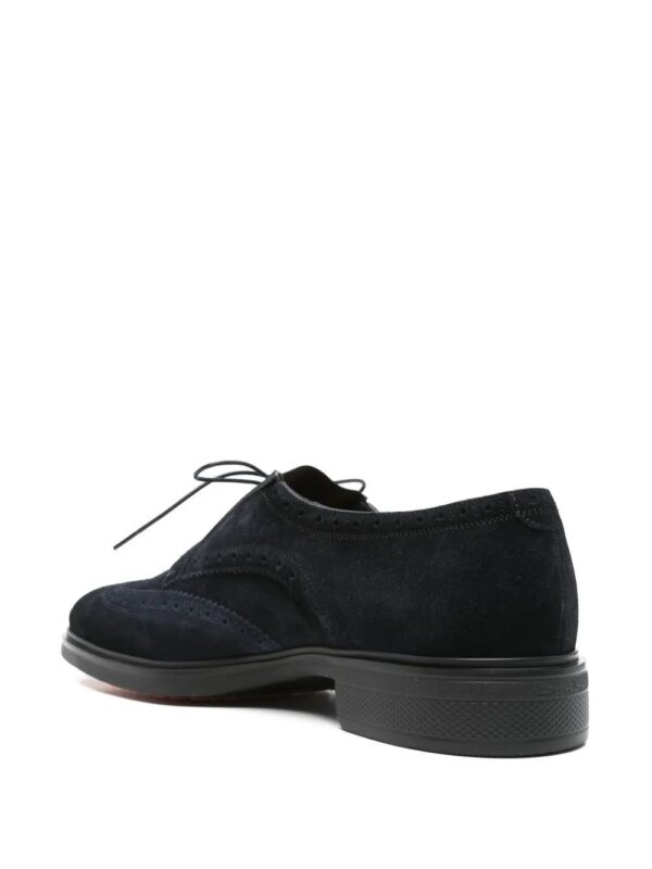 Santoni  suede Oxford shoes