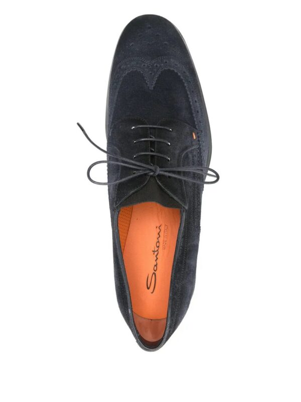 Santoni  suede Oxford shoes