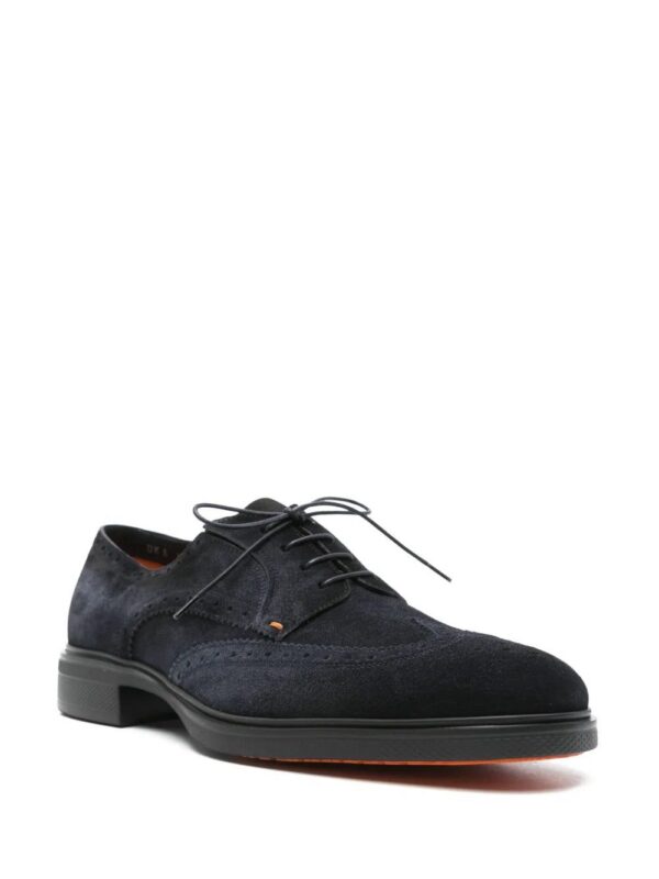 Santoni  suede Oxford shoes