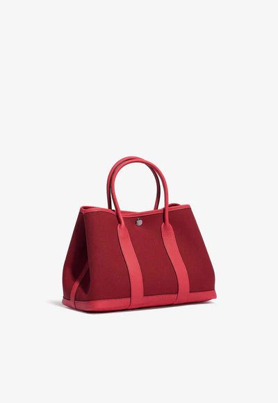 2920_Hermes_GardenParty_30_RougeGrenat-Bougainviller_L_6SF_S_400x_eb76b9ea-c93e-48c9-a59c-a38803984fe7.jpg Hermès Garden Party 30 in Rouge Grenat Toile and Bougainvillea Negonda with Palladium Hardware bag