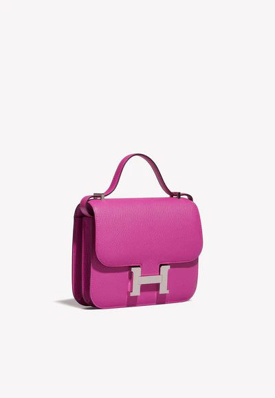 Hermès Constance 18 in Magnolia Chèvre Mysore with Palladium Hardware bag