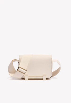 Hermès Geta Shoulder Bag in Nata Chèvre Mysore with Gold Hardware bag