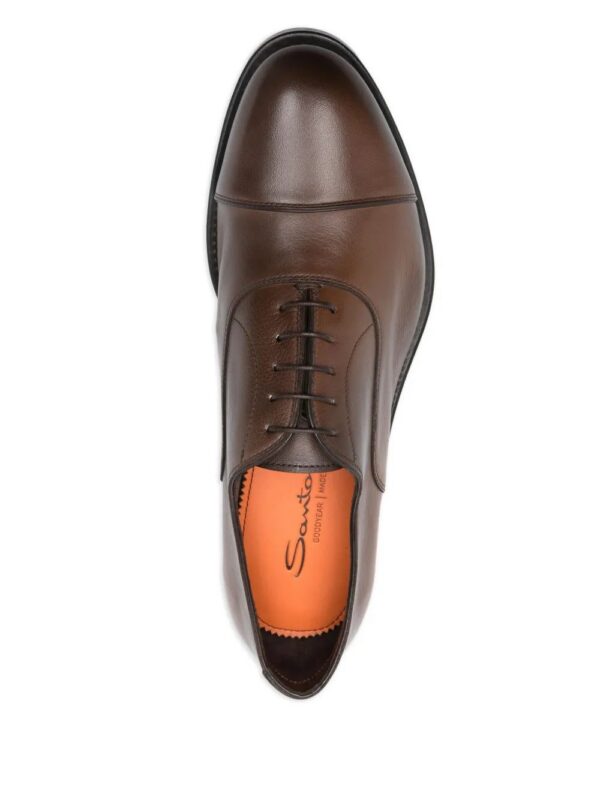 Santoni  leather oxford shoes