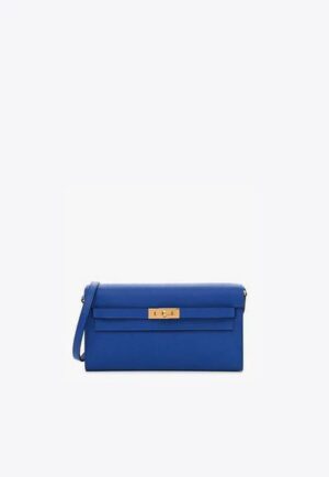 Hermès Kelly To Go Wallet in Bleu Royal Epsom with Gold Hardware bag