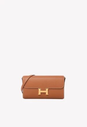 Hermès Constance To Go Wallet in Gold Epsom with Gold Hardware bag