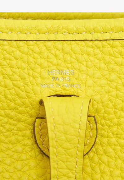 DSC03948_1800x1800_400x_97c0c17b-b96f-4c1f-a908-e71c7afd5ae9.jpg Hermès Mini Evelyne 16 in Lime Taurillon Clemence with Palladium Hardware bag
