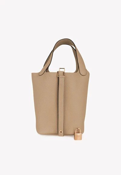 Hermès Picotin Lock 18 Tote Bag in Trench Clemence with Gold Hardware bag