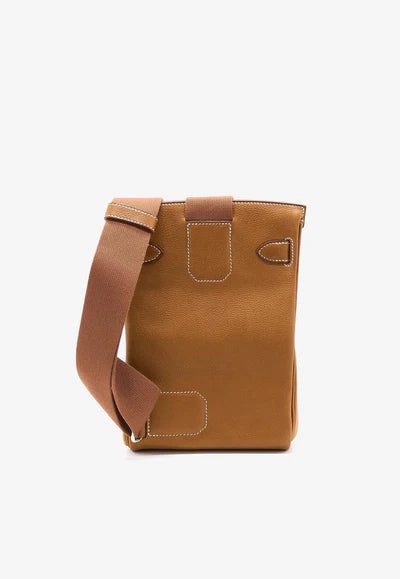 Hermès Hac A Dos PM Backpack in Fauve Barenia Faubourg with Palladium Hardware bag