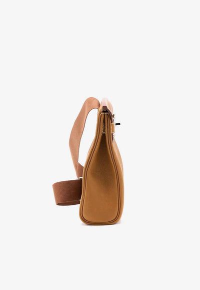 Hermès Hac A Dos PM Backpack in Fauve Barenia Faubourg with Palladium Hardware bag