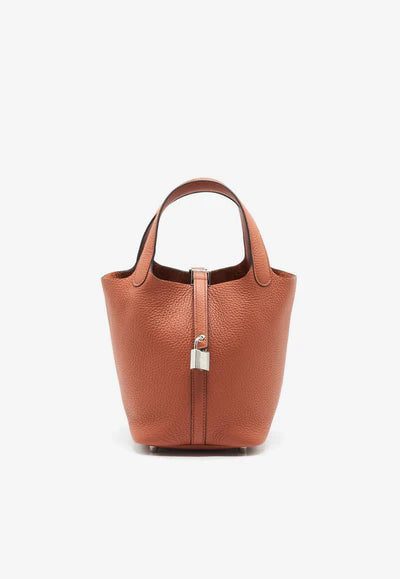 Hermès Picotin Lock 18 Bag in Cuivre Clemence with Palladium Hardware bag