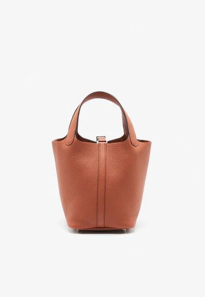 Hermès Picotin Lock 18 Bag in Cuivre Clemence with Palladium Hardware bag