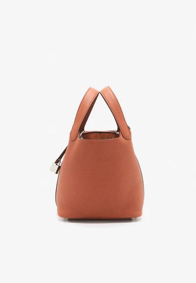 Hermès Picotin Lock 18 Bag in Cuivre Clemence with Palladium Hardware bag