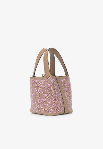 LuckyDaisyPicotin_1_400x_378fc53d-438a-4192-b6dc-8b236575de37.jpg Hermès Micro Lucky Daisy Picotin in Chai / Rose / White Swift with Palladium Hardware bag