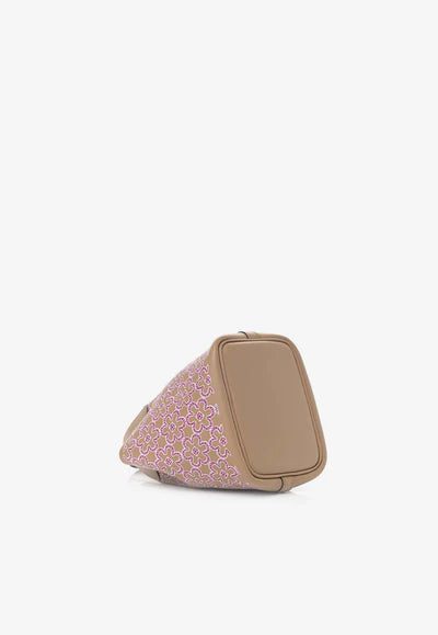 LuckyDaisyPicotin_2_400x_d9b02d52-6046-445b-81d4-bcba36a75fc5.jpg Hermès Micro Lucky Daisy Picotin in Chai / Rose / White Swift with Palladium Hardware bag