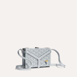 MINA01PMLTY70CL70P_1_trois_quarts_3e4e.jpg Goyard Minaudière Trunk Bag - Silver Limited Edition