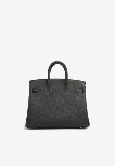 THB_2446_400x_d3ba322c-ff70-4e6a-bbcf-055a6a36eb32.jpg Hermès Birkin 25 in Vert Fonce Togo with Gold Hardware bag