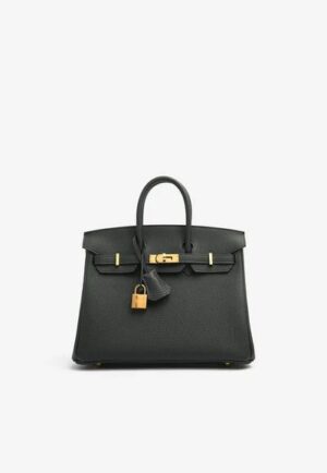 Hermès Birkin 25 in Vert Fonce Togo with Gold Hardware bag
