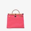 THB_9403copy_400x_7d37f0a8-1ee4-4bda-8931-cba0b93ef540.jpg Hermès Herbag 31 in Pink Toile Militaire and Gold Vache Hunter Leather bag