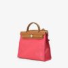 THB_9410_400x_d66c1476-1577-4591-84da-dff9cedae712.jpg Hermès Herbag 31 in Pink Toile Militaire and Gold Vache Hunter Leather bag