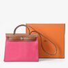 THB_9414_400x_459a4d7c-443a-4a15-a729-0b2f26a15a94.jpg Hermès Herbag 31 in Pink Toile Militaire and Gold Vache Hunter Leather bag