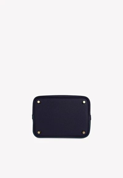Hermès Picotin Lock 18 Tote in Vert Cypress, Blue Nuit and Black Clemence with Gold Hardware bag