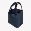 Hermès Picotin Lock 18 Tote in Vert Cypress, Blue Nuit and Black Clemence with Gold Hardware bag