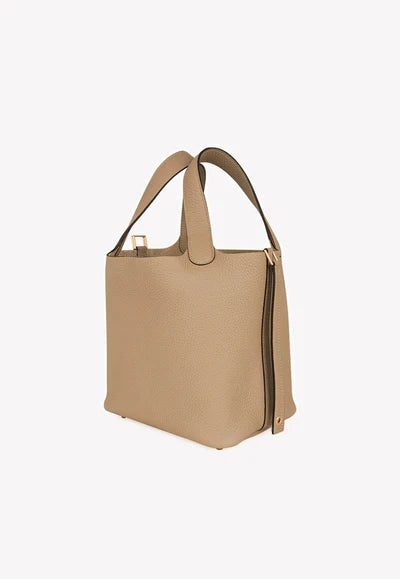 Hermès Picotin Lock 18 Tote Bag in Trench Clemence with Gold Hardware bag
